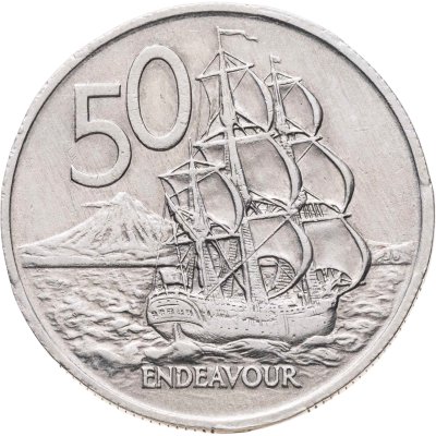 купить Новая Зеландия 50 центов (cents) 1967