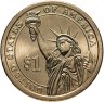 Купить США 1 доллар 2007 "4-й президент США - Джеймс Мэдисон", Знак монетного двора "P" - Филадельфия