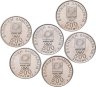 Купить Греция, полный комплект из 6 юбилейных монет 500 драхм 2000 г. XXVIII летние Олимпийские Игры Афины-2004
