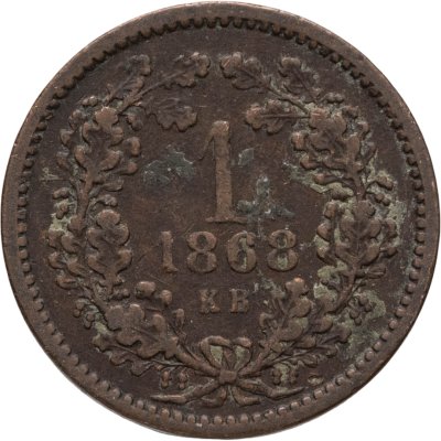 купить Австро-Венгрия 1 крейцер (krajczar) 1868 для Венгрии