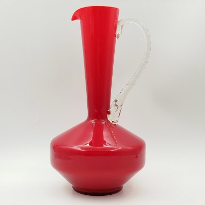 купить Кувшин ярко-красного оттенка, стекло, гутная техника, Западная Европа, 1970-1980 гг.