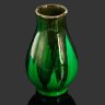 Купить Ваза изумрудного цвета, керамика, поливы, Россия, 1910-1940 гг.
