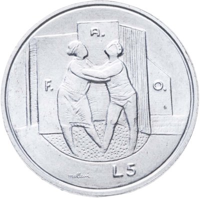 купить Сан-Марино 5 лир (lire) 1976 Республика