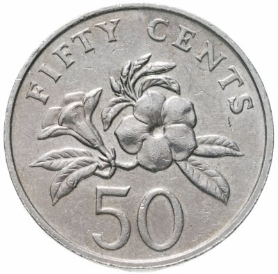 купить Сингапур 50 центов (cents) 2005