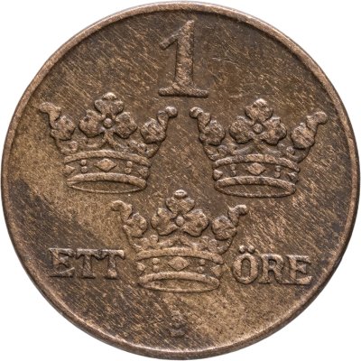 купить Швеция 1 эре (ore) 1939