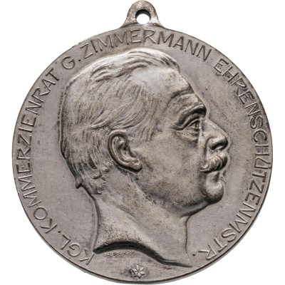 купить Германия медаль 1908 "Юбилейный 25 - летний стрелковый фестиваль в Цирндорфе"