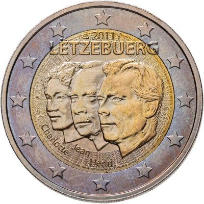 купить Люксембург 2 евро 2011 "50 лет награждения Великого герцога Люксембурга Жана титулом "lieutenant-représentant""