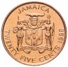 Купить Ямайка 25 центов (cents) 1995
