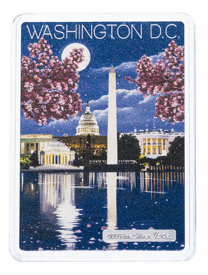 купить Ниуэ 1 доллар 2015 "Винтажные постеры - Вашингтон" в блистере