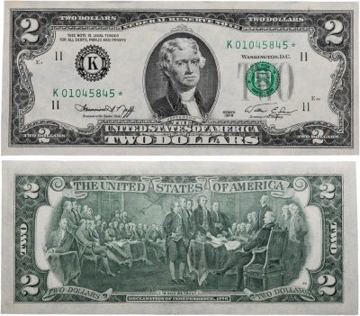 купить США 2 доллара 1976 года (Pick 461) K-Даллас *-серия замещения