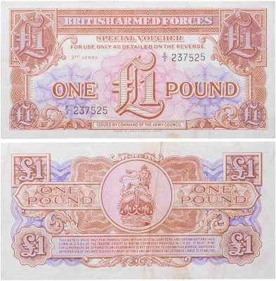 купить Великобритания 1 фунт 1948-1956 Военный ваучер