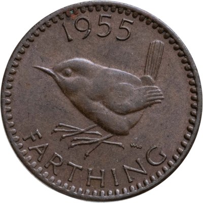 купить Великобритания 1 фартинг (farthing) 1955