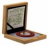 Купить Острова Кука 5 долларов 2011 Proof "Лунный календарь - Год кролика - 2 зайца"  в футляре с сертификатом