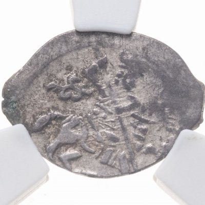 купить Лжедмитрий I (Григорий Отрепьев), Копейка чекан Пскова 1605-1606 в слабе ННР XF45