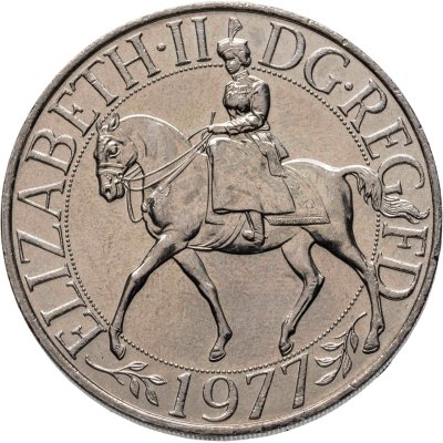 купить Великобритания 1 крона (25 новых пенсов) 1977 "Cеребряный юбилей царствования Елизаветы II"