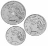 Купить Бразилия набор из 3-х монет 1975-1977 "ФАО"