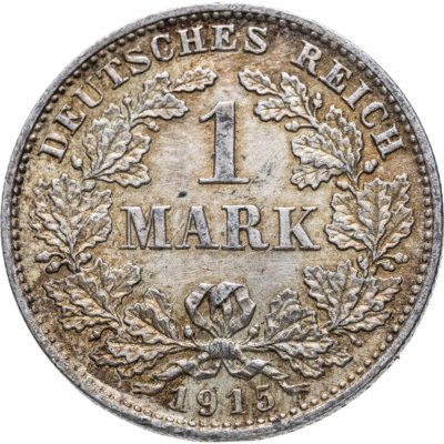 купить Германия 1 марка (mark) 1915 D знак монетного двора: "D" - Мюнхен