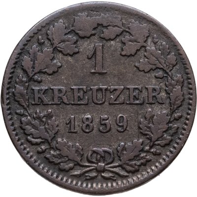 купить Бавария 1 крейцер 1859