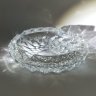 Купить Большая пепельница с резным геометрическим декором, хрусталь, алмазная грань, СССР, 1950-1980 гг.