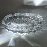 Купить Большая пепельница с резным геометрическим декором, хрусталь, алмазная грань, СССР, 1950-1980 гг.