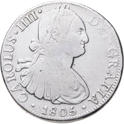 купить Испанская империя, вице-королевство Новая Испания, 8 реалов 1805 монетный двор г. Мехико