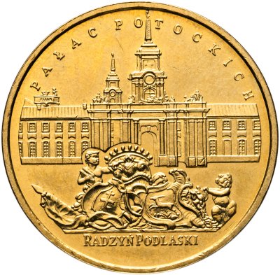 купить Польша 2 злотых (zlote) 1999 "Замки и дворцы Польши - Радзынь-Подляский дворец Потоцких"