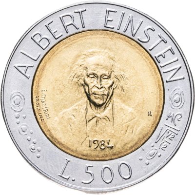 купить Сан-Марино 500 лир (lire) 1984 Учёные - Альберт Эйнштейн
