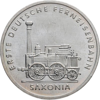 купить Германия (ГДР) 5 марок 1988 150 лет первой железной дороге Германии