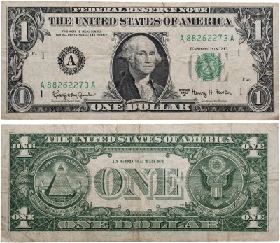 купить США 1 доллар 1963А года (Pick 343b) А-Бостон