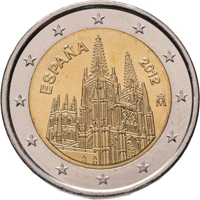 купить Испания 2 евро 2012 "ЮНЕСКО - Кафедральный собор в городе Бургос"