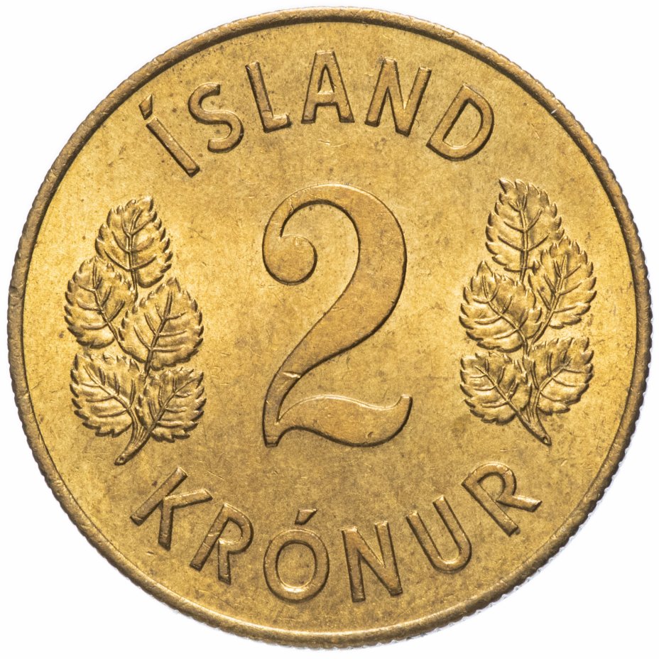 купить Исландия 2 кроны 1966