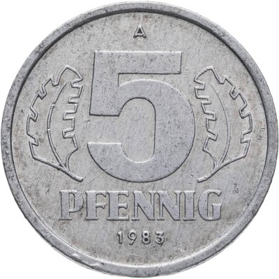 купить Германия (ГДР) 5 пфеннигов 1983 А