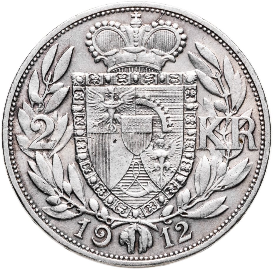 Купить Лихтенштейн 2 кроны 1912