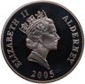 Купить Олдерни 5 фунтов (pounds) 2005 "200 лет Трафальгарской битве"
