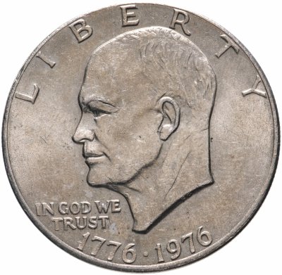 Купить США 1 доллар (dollar) 1976 P "200 лет независимости США" (2-й тип)