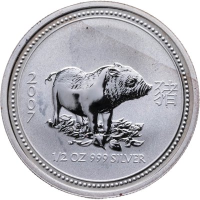 купить Австралия 50 центов (cents) 2007 Year of the Pig (год Свиньи)