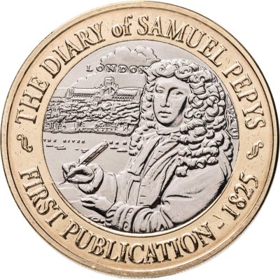 купить Джерси 2 фунта 2025 "200 лет публикации дневника Сэмюэля Пипса"