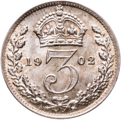 купить Великобритания 3 пенса 1902 Маунди - Эдуард VII