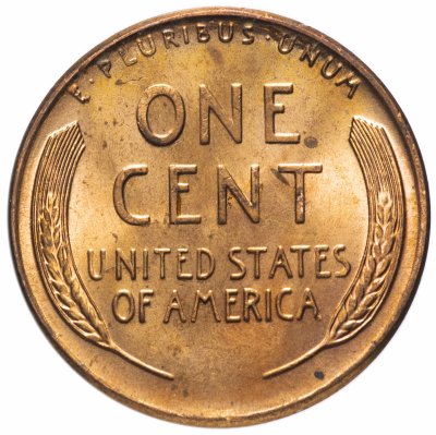 купить США 1 цент 1958 без буквы монетного двора