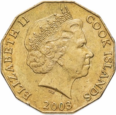 Купить Острова Кука 5 долларов (dollars) 2003