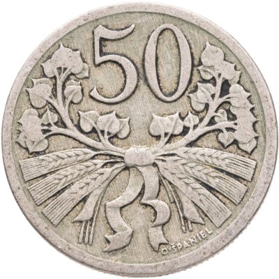 купить Чехословакия 50 геллеров (haleru) 1924