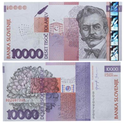 купить Словения 10 000 толаров 2004