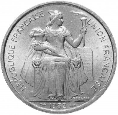 купить Французская Океания 5 франков 1952
