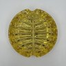 Купить Пепельница ярко-желтого цвета, стекло, пресс, СССР, 1970-1990 гг.