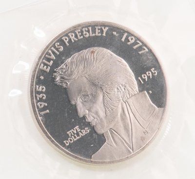 купить Маршалловы острова 5 долларов 1995 «Элвис Пресли»