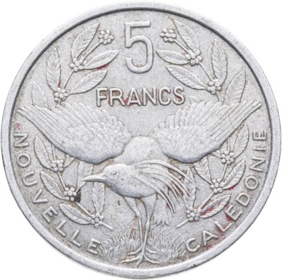 купить Новая Каледония 5 франков (francs) 1952
