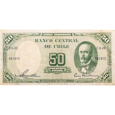 купить Чили 50 песо 1961