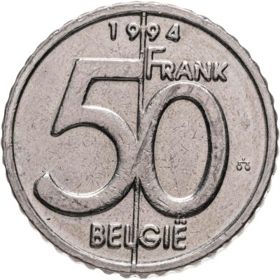 купить Бельгия 50 франков (francs) 1994 Надпись на голландском - 'BELGIE'