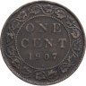 Купить Канада 1 цент (cent) 1907 Знак монетного двора: "H" - Бирмингем