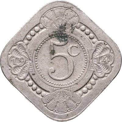 купить Нидерланды 5 центов (cents) 1914